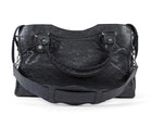Balenciaga Midnight Navy Arena Lambskin Giant 21 Classic City Medium Bag