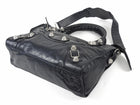 Balenciaga Midnight Navy Arena Lambskin Giant 21 Classic City Medium Bag