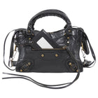 Balenciaga Black Leather Mini Classic City Bag