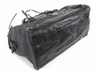 Balenciaga 2009 Black Lambskin Twiggy Moto City Duffle Bag