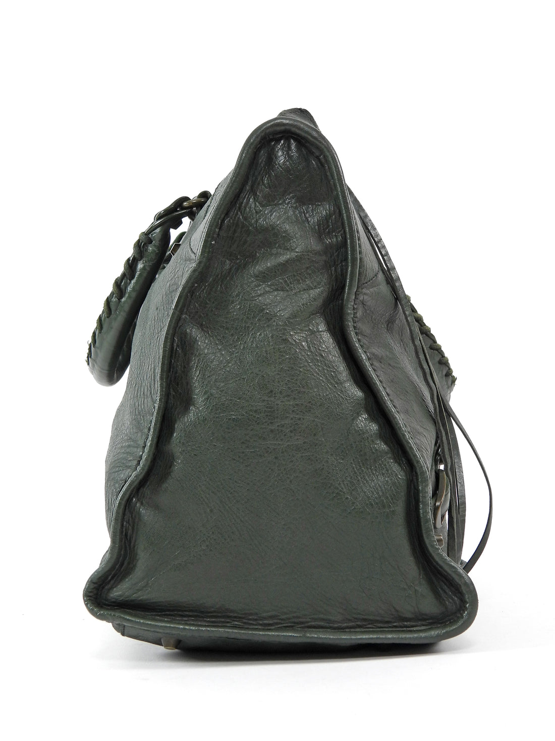 Balenciaga Dark Green AW2006 City Work Arena Lambskin Leather Bag