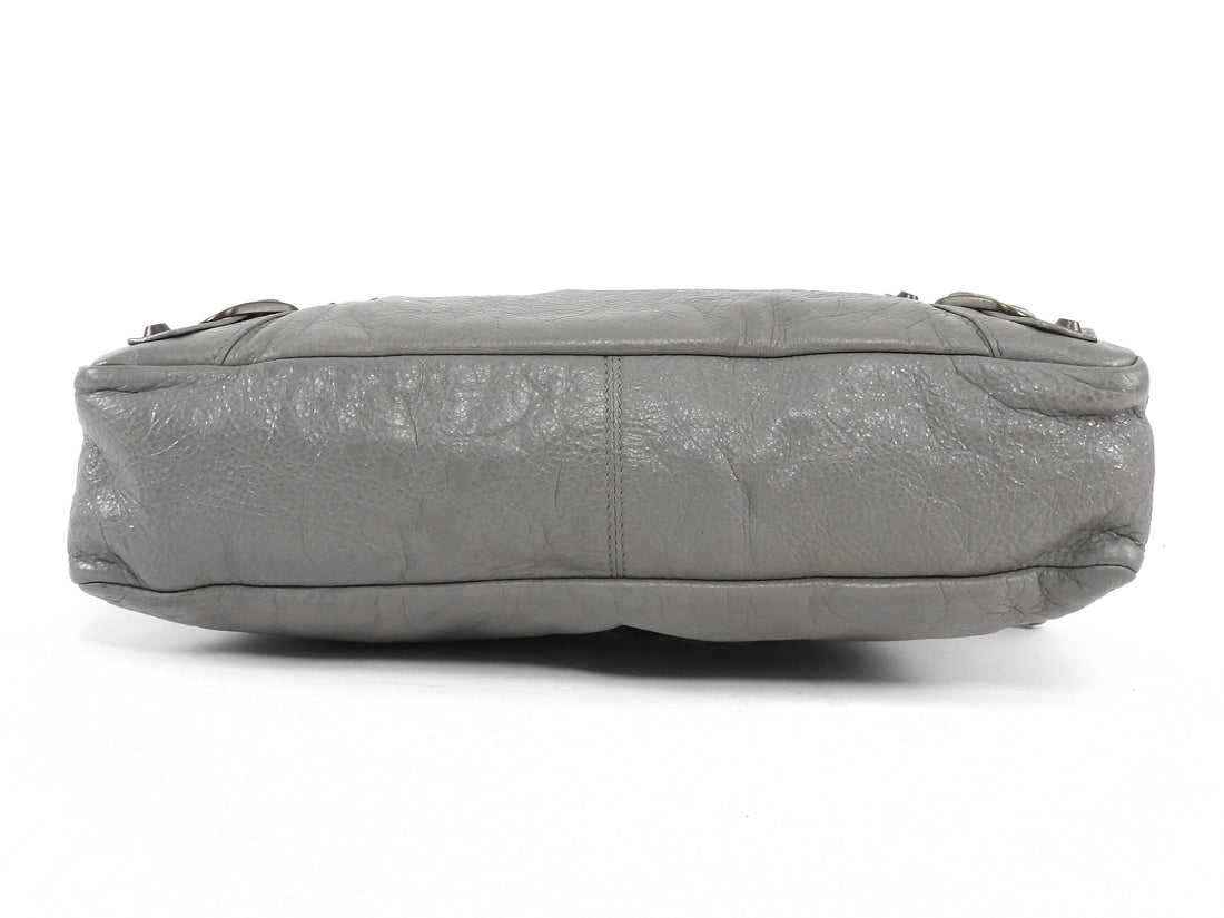 Balenciaga Light Grey SS2014 Lambskin City First Bag