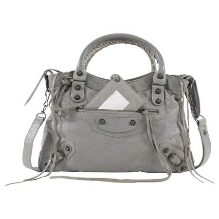 Balenciaga Light Grey SS2014 Lambskin City First Bag