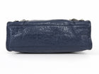 Balenciaga Navy Blue SS 2018 Mini Lambskin Moto City Bag Mini