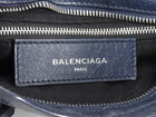 Balenciaga Navy Blue SS 2018 Mini Lambskin Moto City Bag Mini