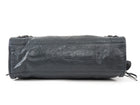 Balenciaga Dark Slate Grey AW2011 Arena Lambskin Leather Medium Classic City Moto Bag