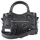 Balenciaga Dark Slate Grey Classic Mini City Bag SHW