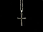 Birks White Gold and Diamond Cross Pendant on Chain