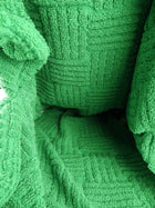 Bottega Veneta Green Intrecciato Jacquard Terry Cloth Tote