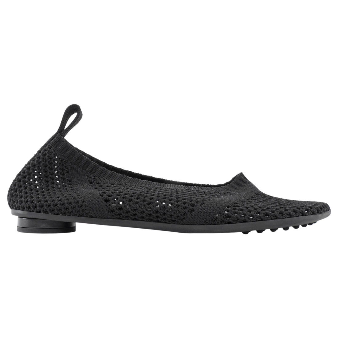 Bottega Veneta Black Atomic Ballet Polyester Mesh Flats - 40