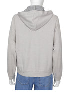 Brunello Cucinelli Light Grey Cashmere Zip Monili Hoodie - S