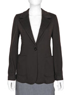 Brunello Cucinelli Brown Wool Blend Notch Collar Double Breasted Blazer Jacket - IT 42 / 6 / M