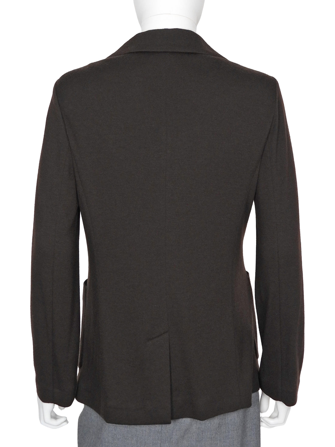 Brunello Cucinelli Brown Wool Blend Notch Collar Double Breasted Blazer Jacket - IT 42 / 6 / M