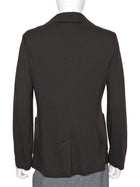 Brunello Cucinelli Brown Wool Blend Notch Collar Double Breasted Blazer Jacket - IT 42 / 6 / M