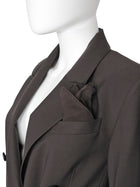 Brunello Cucinelli Wool Blend Notch Collar Double Breasted Blazer Jacket - IT 41 / US 6 / M