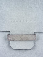 Brunello Cucinelli Pale Blue Metallic Leather Satchel Bag
