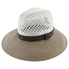 Brunello Cuccinelli Open Weave and Straw Monili Wide Brim Combo Hat - S