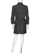 Burberry London Grey Wool Cashmere Flare Pleated Skirt - US 8 /  IT 42 /  UK 10