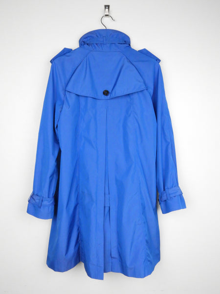 Burberry Iridescent Blue Tropical Gabardine Raincoat - US10 – I MISS ...