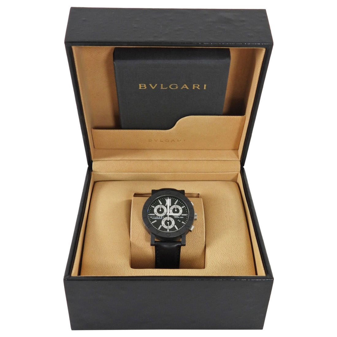 Bvlgari Black Carbongold 38mm Chrono BB38CLCH Roma 1884 Edition Watch