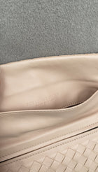 Bottega Veneta Nude Intrecciato Leather Mini Nappa Bag