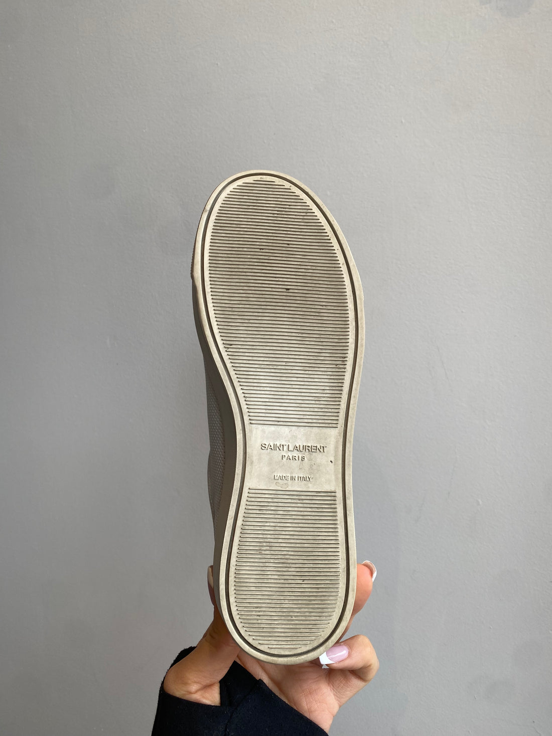 Saint Laurent Pink Sparkle Logo Sneakers - 36