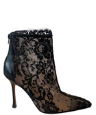Manolo Blahnik Black Lace Bootie