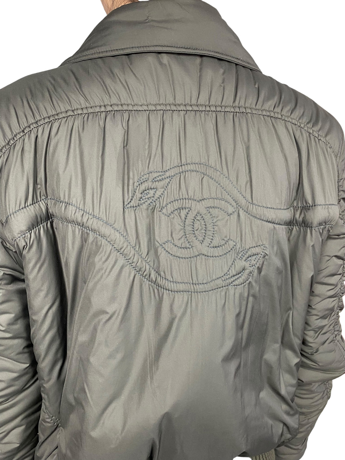 Chanel 2014 Army Green Lion Bomber Jacket - FR 38 / US 6