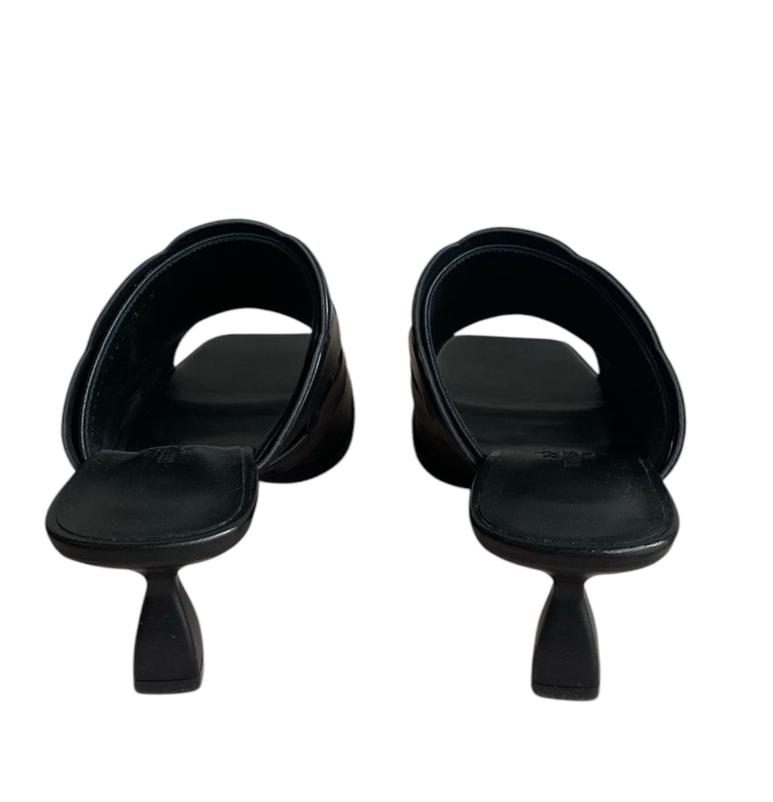 Hermes Black Hanna Mules - 37