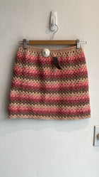 Maiya Pink Crochet Skirt - S