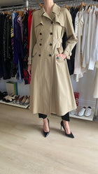 Christian Dior Beige Cotton Gabardine Double Breasted Trench Coat - IT 42 / US 4-6