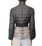 Moncler Black Animal Print Puffer Jacket - 0 / XXS