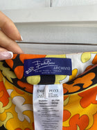 Pucci Orange Printed High Waist Pant - US 6