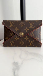 Louis Vuitton Monogram Canvas and Red Medium Kirigami Pouch
