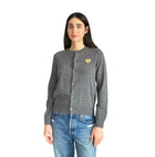Comme Des Garçons (CDG) Play Grey Cardigan - L