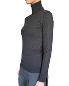 Brunello Cucinelli Grey Fine Knit Cashmere Turtleneck Sweater - S / US 4-6