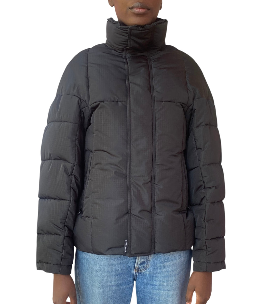 Balenciaga Black Upside Down Puffer Jacket - 34 / US 4