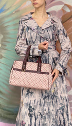 Louis Vuitton Burgundy Monogram Mini Lin Josephine Tote Bag GM