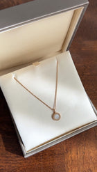 Bvlgari Bvlgari Mini 18k Rose Gold Mother Of Pearl Pendant Necklace