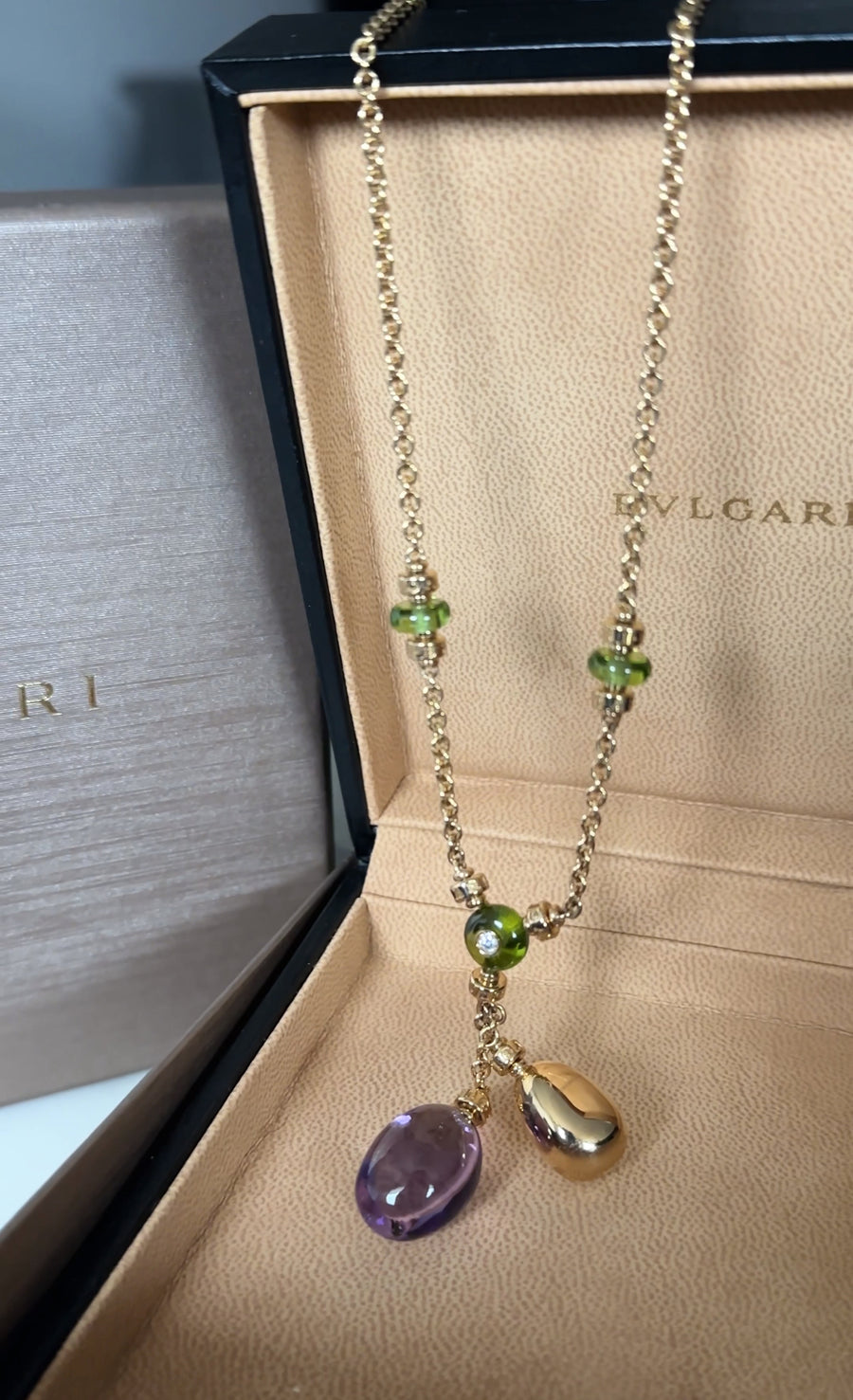 Bvlgari 18k Yellow Gold Sassi Mediterranean Eden Necklace