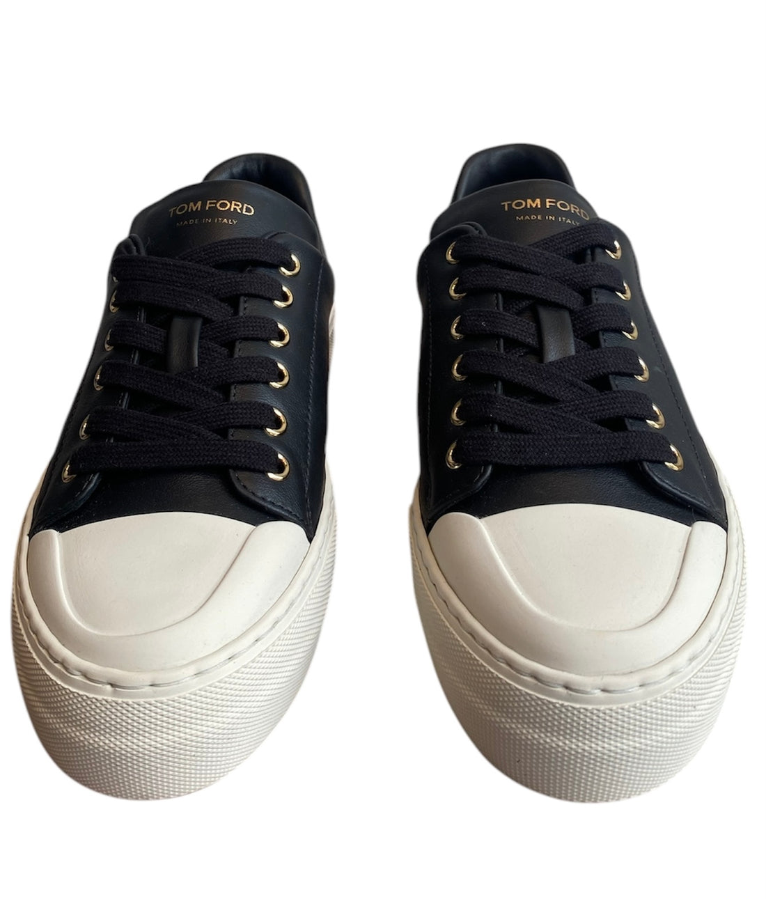 Tom Ford Black Low Logo Sneakers - 36