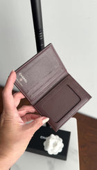 Chanel Black Lambskin Quilted Bifold Card Holder Wallet