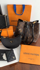 Prada ReNylon Black Mini Arque Two Way Crescent Bag