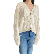 Jenni Kayne Ivory Cable Cardigan - S