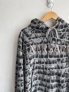 Versace Grey Print Logo Hoodie - S