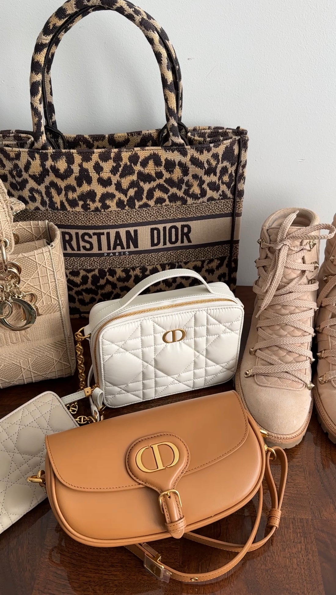 Christian dior tote book bag sale