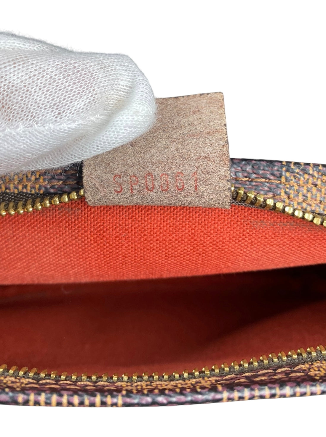 Louis Vuitton Damier Ebene Trousse Mini Pochette Bag