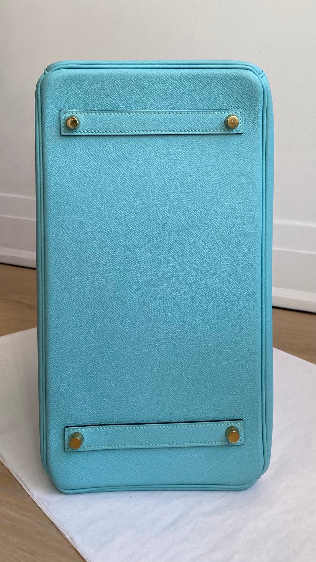 Hermes 2015 Tiffany Turquoise Blue Epsom Leather Birkin 35cm GHW