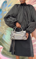 Balenciaga Brown Pewter SS2013 Dark Brown Pewter City The First Bag