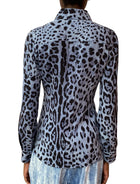 Dolce & Gabbana Leopard Print Silk Shirt - 40